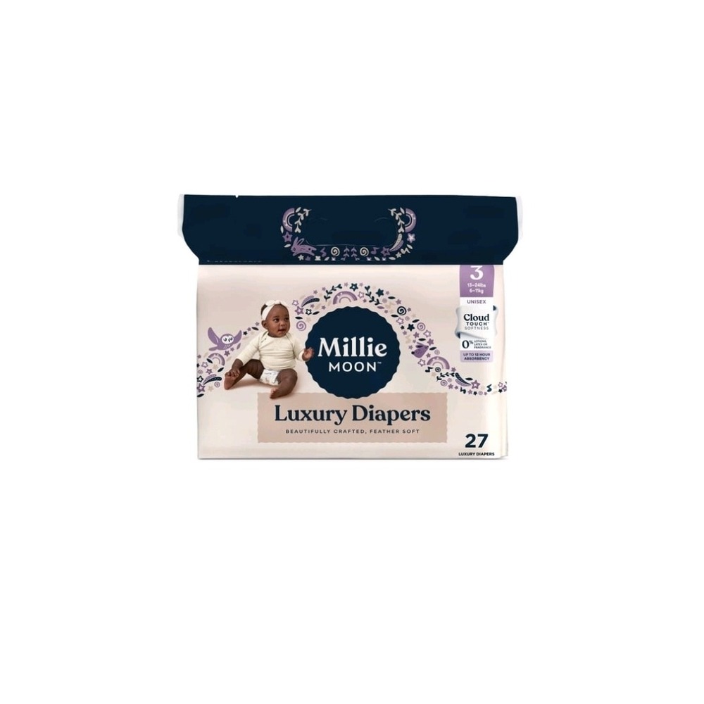 Millie Moon Luxury Diapers - Size 3. ,27 pack